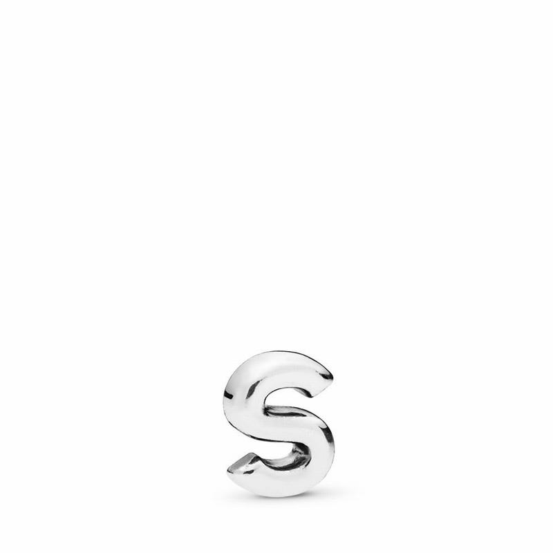 Pandora Letter S Petite Locket Charm Silver Egypt YM1963754